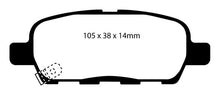 Load image into Gallery viewer, EBC 03-05 Infiniti FX35 3.5 Greenstuff Rear Brake Pads