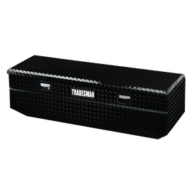 Tradesman Aluminum Flush Mount Truck Tool Box Full/Wide (36in.) - Black