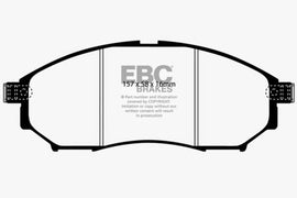 EBC 06-09 Infiniti FX35 3.5 Greenstuff Front Brake Pads