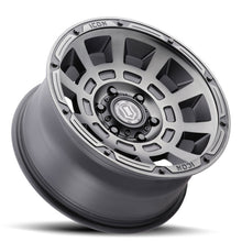 Load image into Gallery viewer, ICON Thrust 17x8.5 5x5 -6mm Offset 4.5in BS Smoked Satin Black Tint Wheel