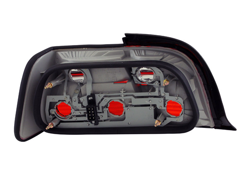 ANZO 1992-1998 BMW 3 Series E36 Coupe/Convertable Taillights Red/Clear