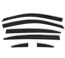 Load image into Gallery viewer, AVS 06-10 Infiniti M45 Ventvisor Low Profile Deflectors 6pc - Smoke w/Chrome Trim