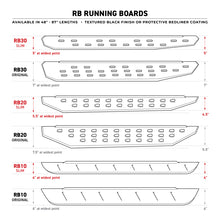 Load image into Gallery viewer, Go Rhino RB10 Running Boards 57in. Cab Length - Bedliner Coating (No Drill/Mounting Brackets Require