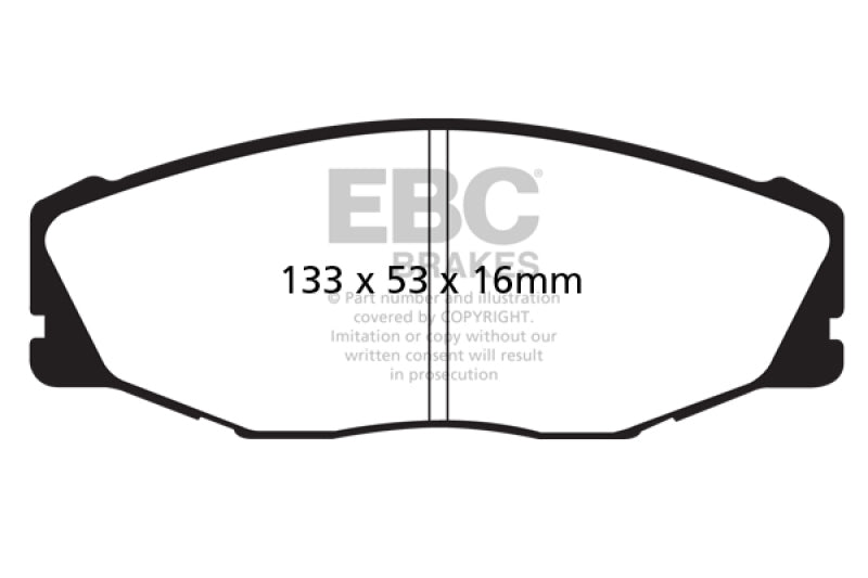EBC 93-95 Toyota T100 Pick Up 1/2 Ton 2WD Greenstuff Front Brake Pads