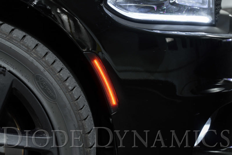 Diode Dynamics 15-21 Dodge Charger LED Sidemarkers - Amber Red (set)