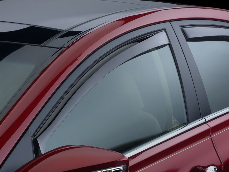 WeatherTech 07-12 Hyundai Santa Fe Front Side Window Deflectors - Dark Smoke