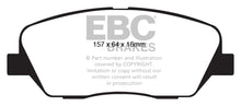 Load image into Gallery viewer, EBC 08-11 Kia Borrego 3.8 Greenstuff Front Brake Pads