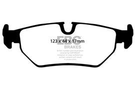 EBC 93-97 Aston Martin DB7 3.2 Supercharged Redstuff Rear Brake Pads