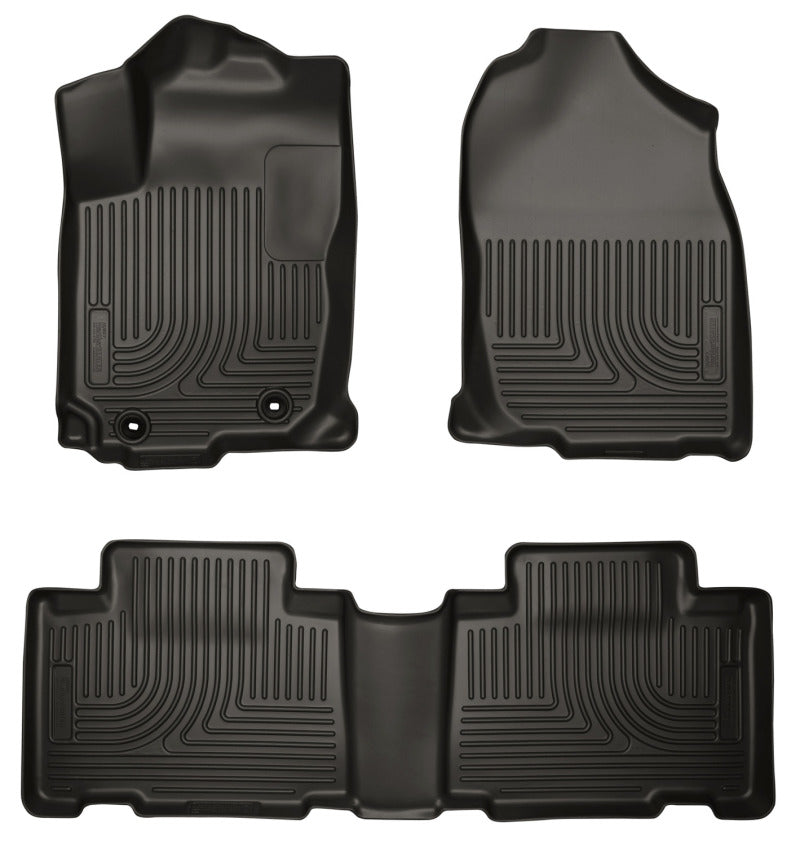 Husky Liners 13 Toyota RAV4 Weatherbeater Black Front & 2nd Seat Floor Liners