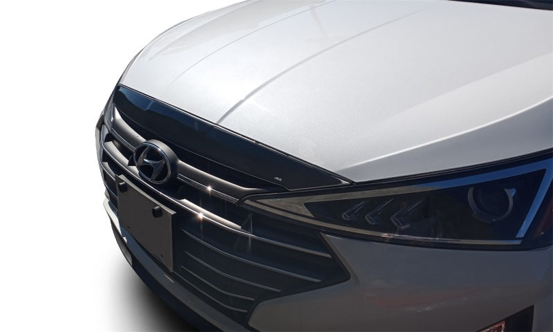 AVS 19-20 Hyundai Elantra Aeroskin Low Profile Hood Shield - Smoke