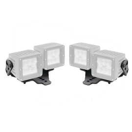 Go Rhino 18-20 Jeep Wrangler JL/JLU/Gladiator JT Light Mount - Two 3in Cubes