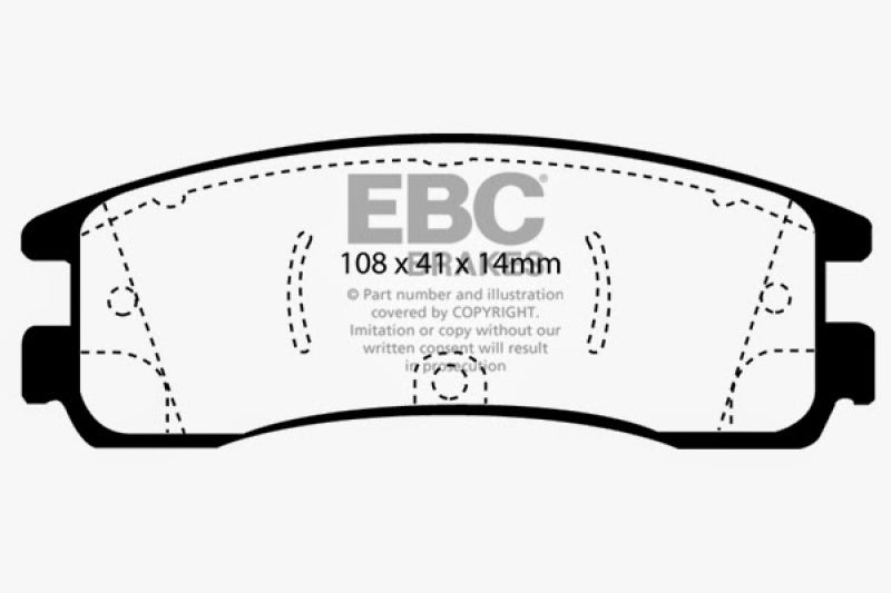 EBC 01-05 Buick Rendezvous 3.4 2WD Greenstuff Rear Brake Pads