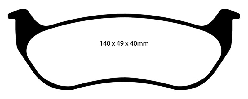 EBC 07-11 Ford Explorer Sport Trac 4.0 Yellowstuff Rear Brake Pads