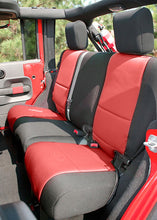 Load image into Gallery viewer, Rugged Ridge Seat Cover Kit Black/Red 11-18 Jeep Wrangler JK 2dr