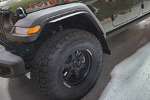 Load image into Gallery viewer, Rally Armor 19-24 Jeep JT Gladiator (Mojave/Rubicon) Black Mud Flap w/Army Green Logo