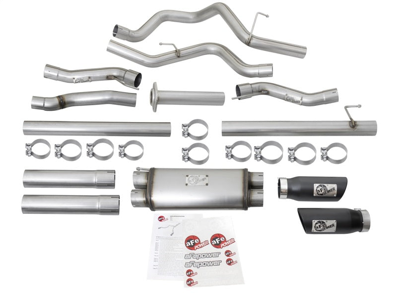 aFe MACHForce XP 3in 409-SS Exhaust Cat-Back 2017 Ford F-150 Raptor V6-3.5L (tt) w/ Black Tip