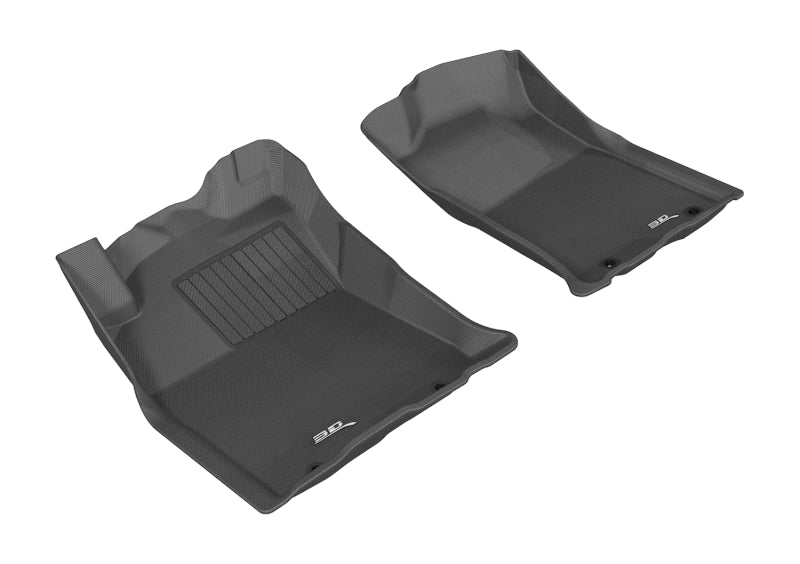 3D MAXpider 2012-2015 Toyota Tacoma Double Cab Kagu 1st Row Floormat - Black