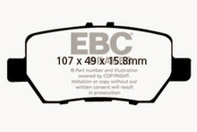 Load image into Gallery viewer, EBC 05-08 Acura RL 3.5 Greenstuff Rear Brake Pads