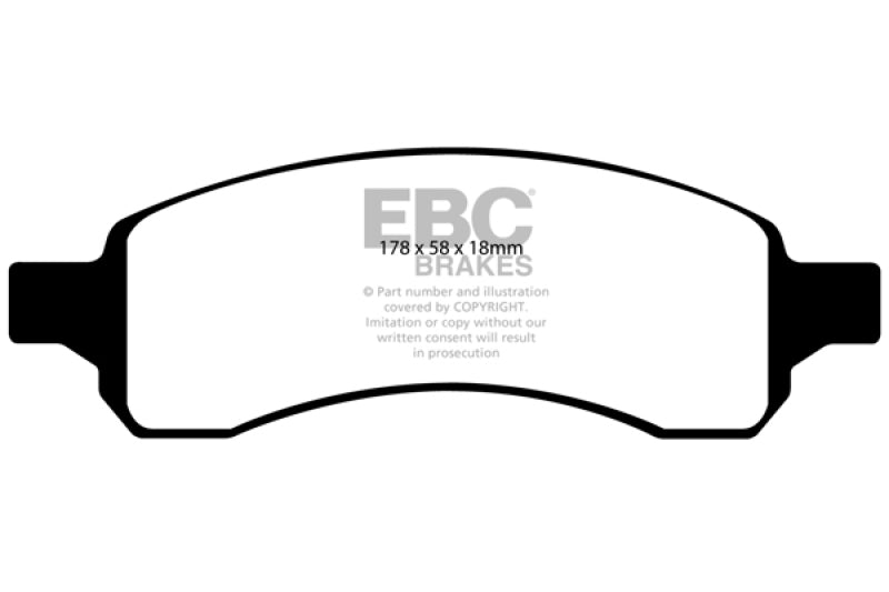 EBC 06-07 Chevrolet SSR 6.0 Greenstuff Front Brake Pads