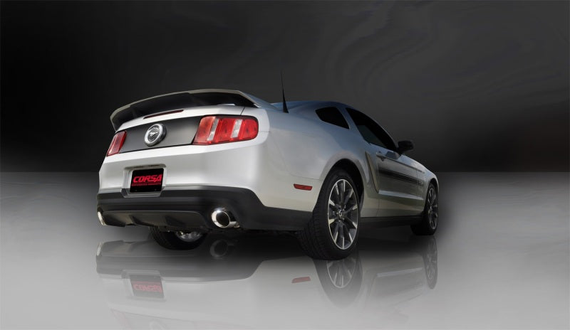 Corsa 2011-2014 Ford Mustang GT/Boss 302 5.0L V8 Polished Sport Axle-Back Exhaust