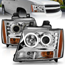 Load image into Gallery viewer, ANZO 2007-2013 Chevrolet Avalanche Projector Headlights w/ Halo Chrome