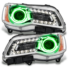 Load image into Gallery viewer, Oracle 11-14 Chrysler 300C NON HID LED Halo Headlights Chrome Housing - Green SEE WARRANTY