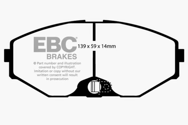 EBC 93-97 Infiniti J30 3.0 Greenstuff Front Brake Pads