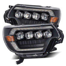 Load image into Gallery viewer, AlphaRex 12-15 Toyota Tacoma NOVA LED Proj Headlights Plank Style Black w/Activ Light/Seq Signal/DRL