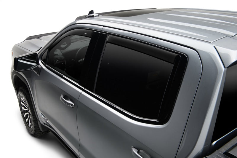 AVS 05-18 Nissan Frontier Crew Cab Ventvisor Low Profile Window Deflectors 4pc - Matte Black