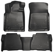 Load image into Gallery viewer, Husky Liners 14 Toyota Tundra Weatherbeater Black Front &amp; 2nd Seat Floor Liners