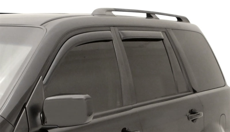 AVS 03-08 Honda Pilot Ventvisor In-Channel Front & Rear Window Deflectors 4pc - Smoke