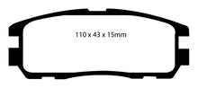 Load image into Gallery viewer, EBC 96-98 Acura SLX 3.2 Greenstuff Rear Brake Pads