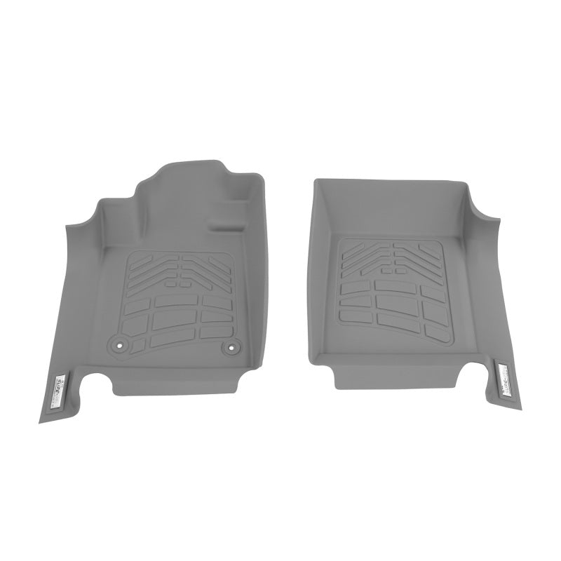 Westin 12-17 Toyota Tundra Reg/Dbl/CrewMax (Double hook) Wade Sure-Fit Floor Liners Front - Gray