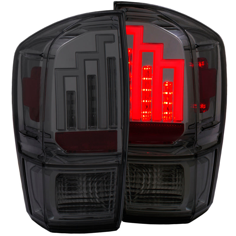 ANZO 2016-2017 Toyota Tacoma LED Taillights Smoke