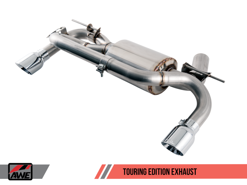 AWE Tuning BMW F22 M235i / M240i Touring Edition Axle-Back Exhaust - Diamond Black Tips (90mm)