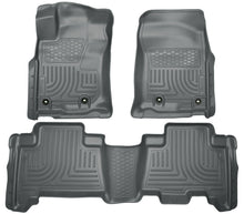 Load image into Gallery viewer, Husky Liners 2013 Toyota 4Runner WeatherBeater Grey Front &amp; 2nd Seat Floor Liners