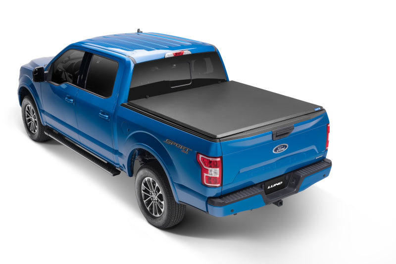 Lund 93-11 Ford Ranger Styleside (6ft. Bed) Hard Fold Tonneau Cover - Black