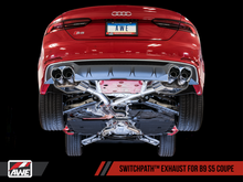 Load image into Gallery viewer, AWE Tuning Audi B9 S5 Coupe SwitchPath Exhaust w/ Chrome Silver Tips (102mm)