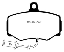 Load image into Gallery viewer, EBC 86-87 Jaguar XJ6 3.6 Redstuff Front Brake Pads