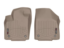 Load image into Gallery viewer, WeatherTech 17+ Ford F-250/F-350/F-450 Front FloorLiner - Tan (w/ First Row Bench Seats)
