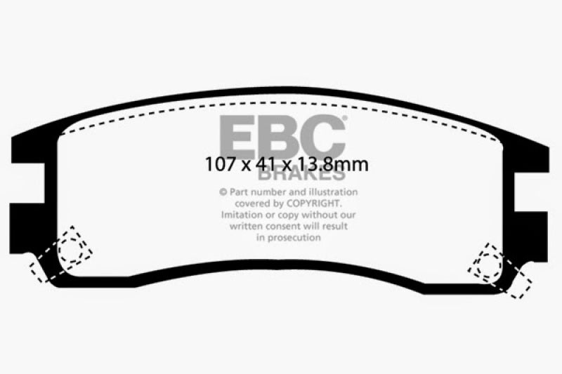 EBC 94-95 Buick Regal 3.1 Greenstuff Rear Brake Pads