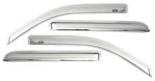 Load image into Gallery viewer, AVS 10-15 Hyundai Tucson Ventvisor Outside Mount Front &amp; Rear Window Deflectors 4pc - Chrome