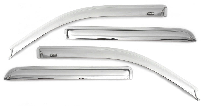 AVS 14-18 Toyota Corolla Ventvisor Outside Mount Front & Rear Window Deflectors 4pc - Chrome