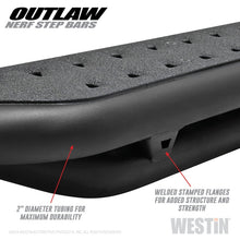 Load image into Gallery viewer, Westin 15-20 Ford F-150 SuperCab / 17-20 F-250/350 SuperCab Outlaw Nerf Step Bars - Textured Black