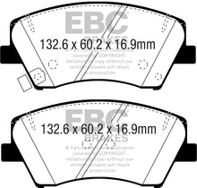 Load image into Gallery viewer, EBC 2017+ Hyundai Elantra 1.4L Turbo Redstuff Front Brake Pads