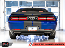 Load image into Gallery viewer, AWE Tuning 2017+ Dodge Challenger 5.7L Track Edition Exhaust - Diamond Black Quad Tips