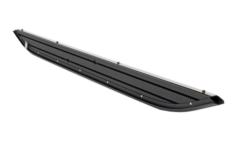 Deezee Universal Running Board Universal Cross Utility Vehicle NXc (Stainless Top w Blk Trim)