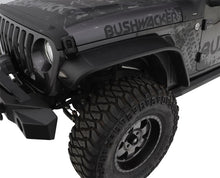 Load image into Gallery viewer, Bushwacker18-22 Jeep Wrangler JL 2/4 Door Front Flat Style Flares 2pc - Black