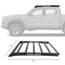 Load image into Gallery viewer, Go Rhino 16-23 Toyota Tacoma DC Ceros Low Profile Roof Rack - Tex. Blk