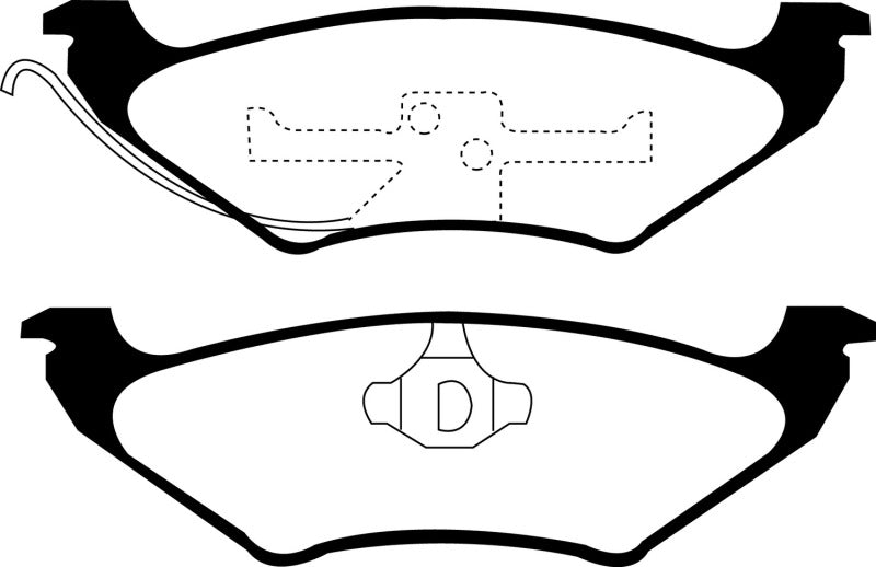 EBC 90-94 Ford Crown Victoria Redstuff Rear Brake Pads